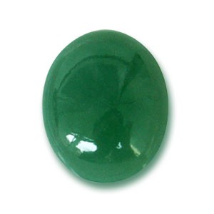 polished jade cabouchon in lovely green