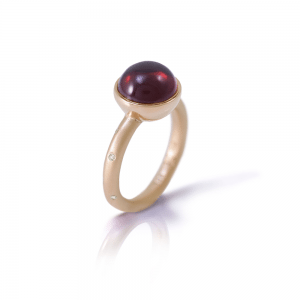 Garnet Ball Ring - Bridal Jewellery South Africa - the winter bride